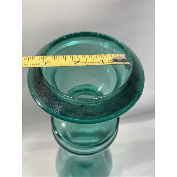 Rare Green Vidrios San Miguel Recycled Glass Decorative Vase Spain 21.5" Tall - Picture 3 of 9